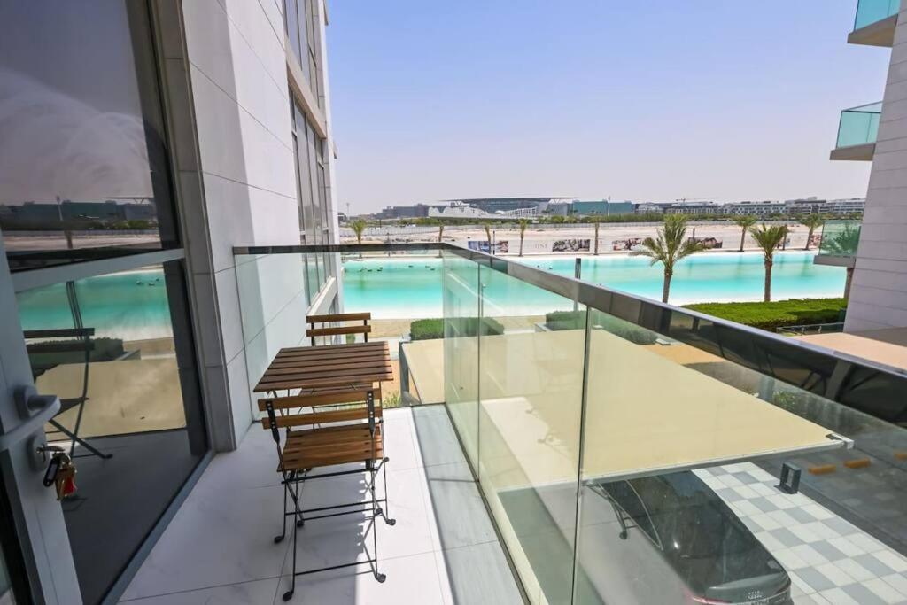 Ferienwohnung Luxe Shortlet - 1Br Oasis By Crystal Lagoon In District One Meydan Dubai Exterior foto